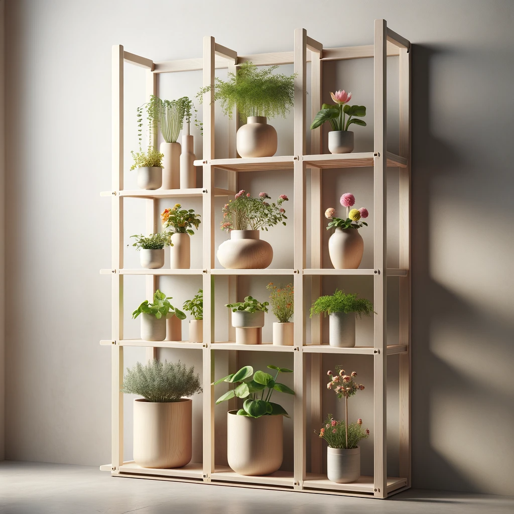 Oak Flower Stand "Luna"