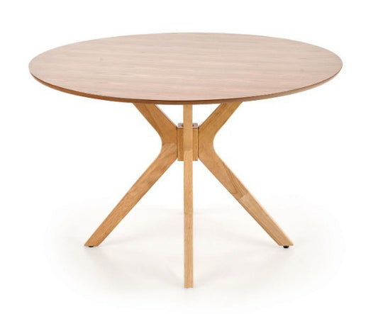 Oak round table "Sun"